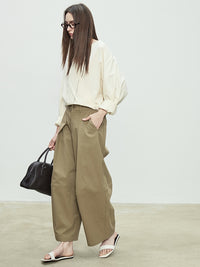 Loose-Fitting Silhouette Wide Pants_BDHL7081