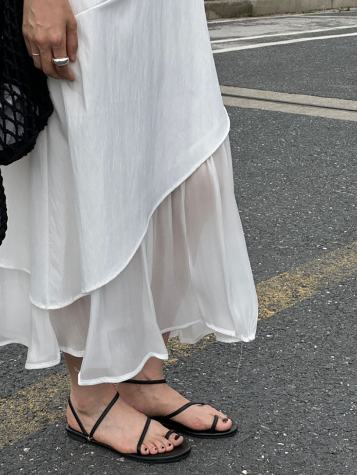 Splicing Fishtail Sleeveless Dress_BDHL7528