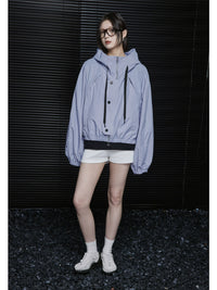 moment purple blue anti-bleaching coat women 2024 new low-profile beautiful western style unique leisure sportswear 