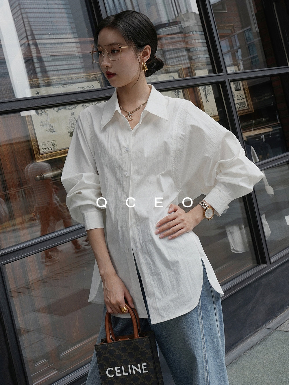 Loose-Fitting Silhouette Shirt_BDHL7744