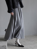 High-Waisted Pleated Maxi Skirt_BDHL7931