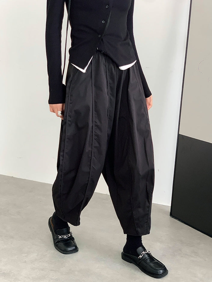 Loose Balloon Cropped Pants_BDHL8154