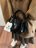 2Way Waxed Leather Bag_BDHL7805