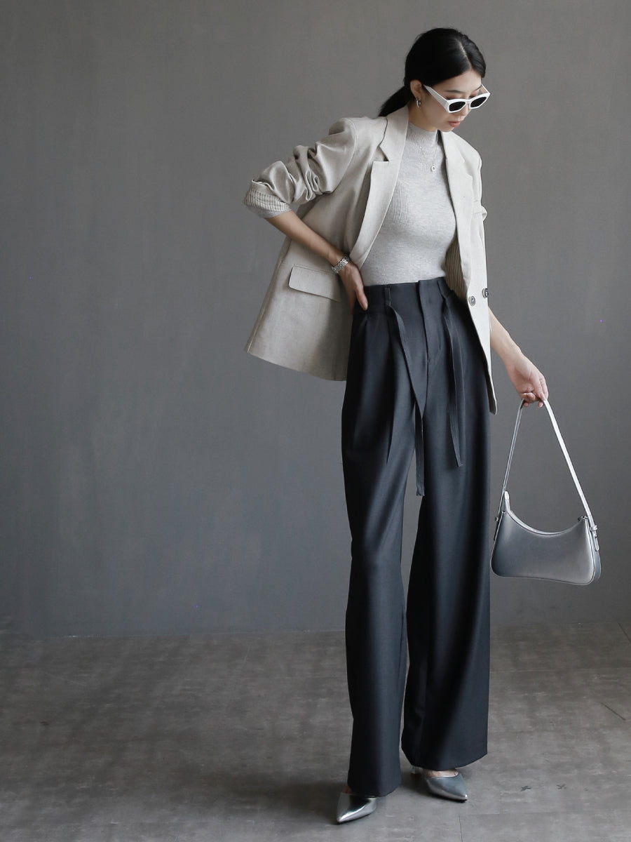 Straight-Leg Gray Pants_BDHL7915