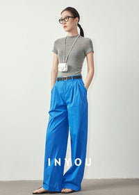 High Waist Wide Straight Pants_BDHL6060