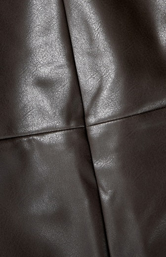 Retro Split PU Leather Skirt_BDHL5366