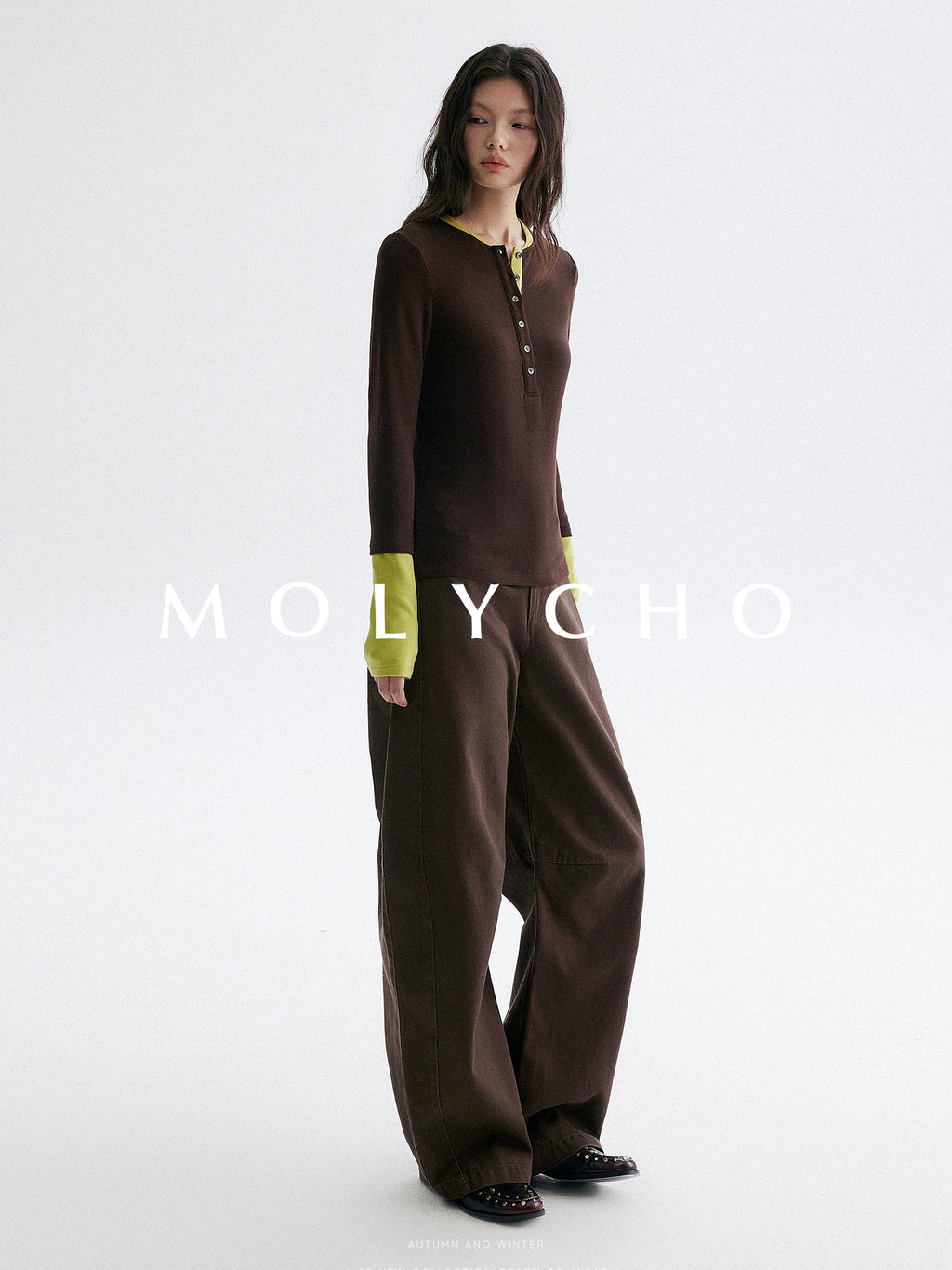 亨利領長袖上衣_BDHL7953