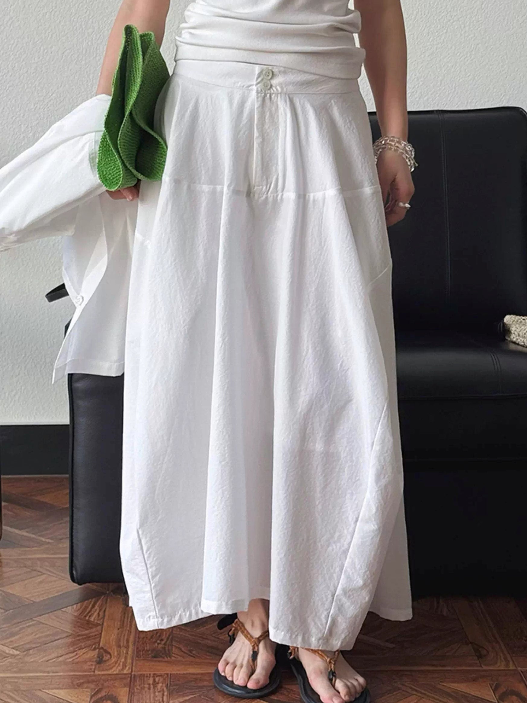 High-Waisted Long Skirt_BDHL7378