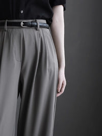 Slim Drape Straight Pants_BDHL7415