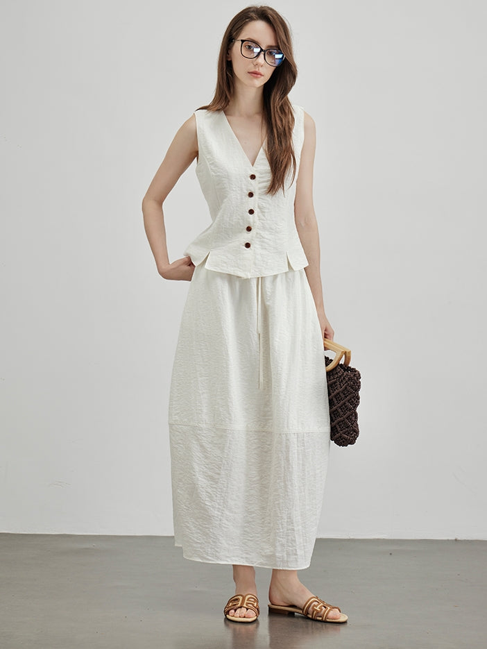 V-Neck Vest Or Bud Skirt_BDHL7600