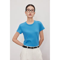 Basic simple plain T-shirt_BDHL5858 - HELROUS