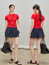 Reverse Stitch Slim Tops_BDHL7286