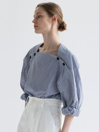 Drop-Shoulder Button Shirt_BDHL6473