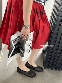Ribbon Sheer Flat Shoes_BDHL7444