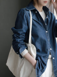 Retro Blue Denim Shirt_BDHL7259