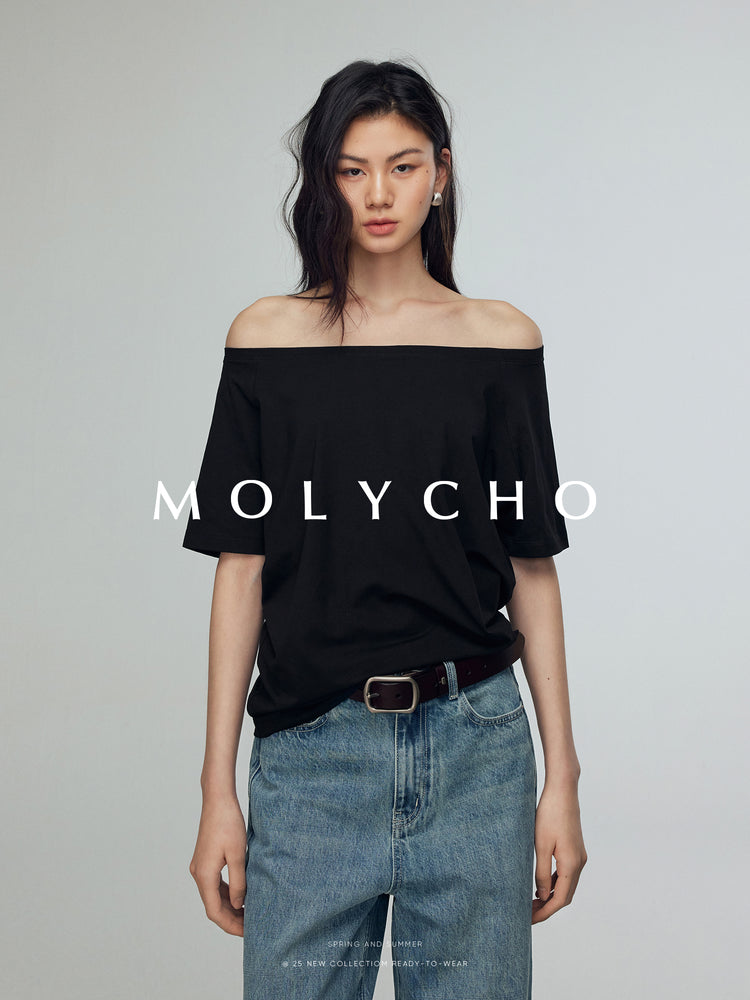 Relaxed Off-The-Shoulder Tops_BDHL7393
