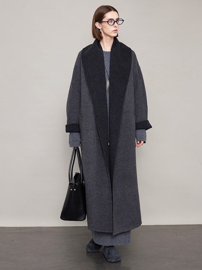 Large Lapel Reversible Long Coat_BDHL6610