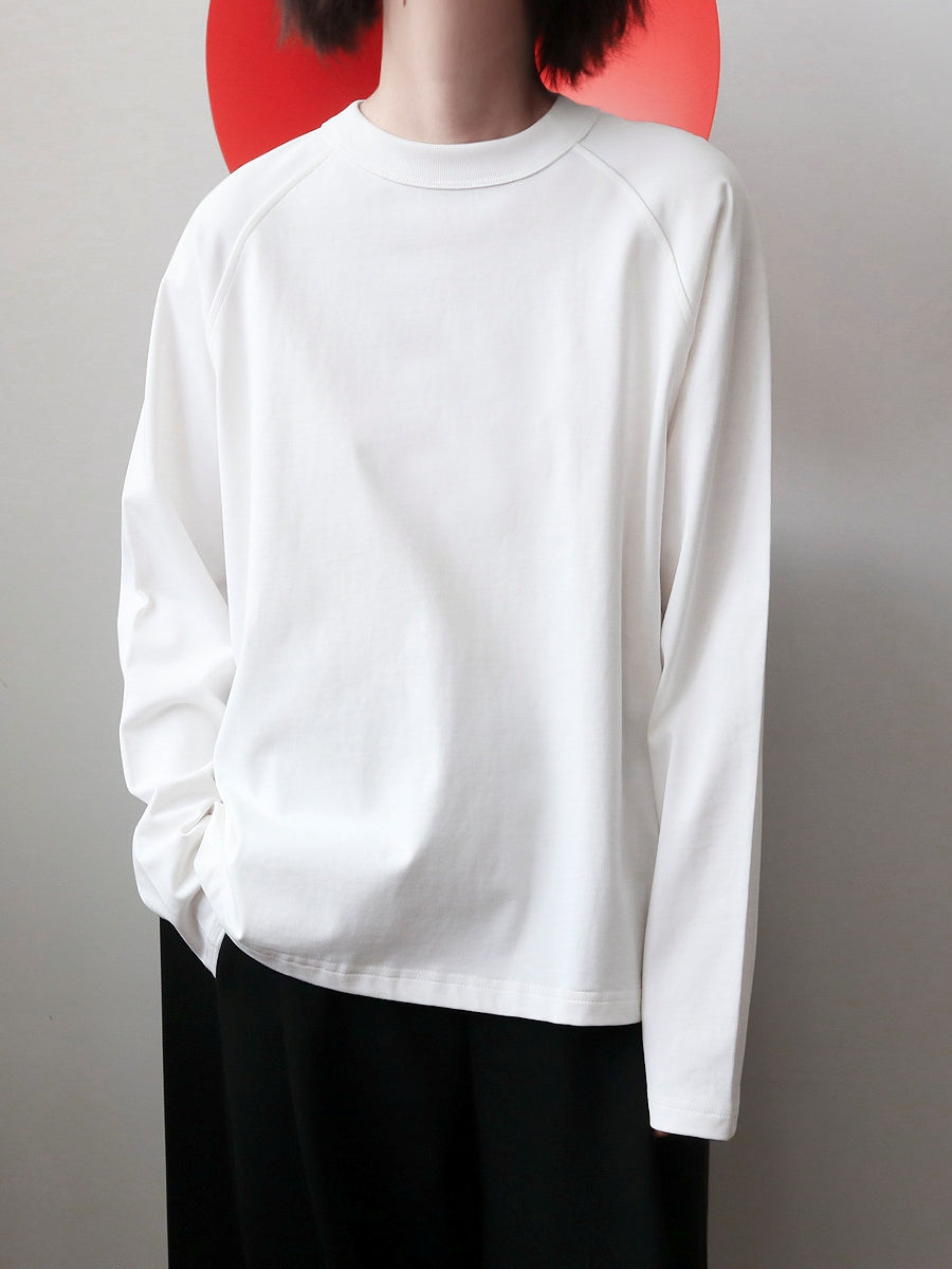 Raglan Sleeve Round Neck Tops_BDHL8103