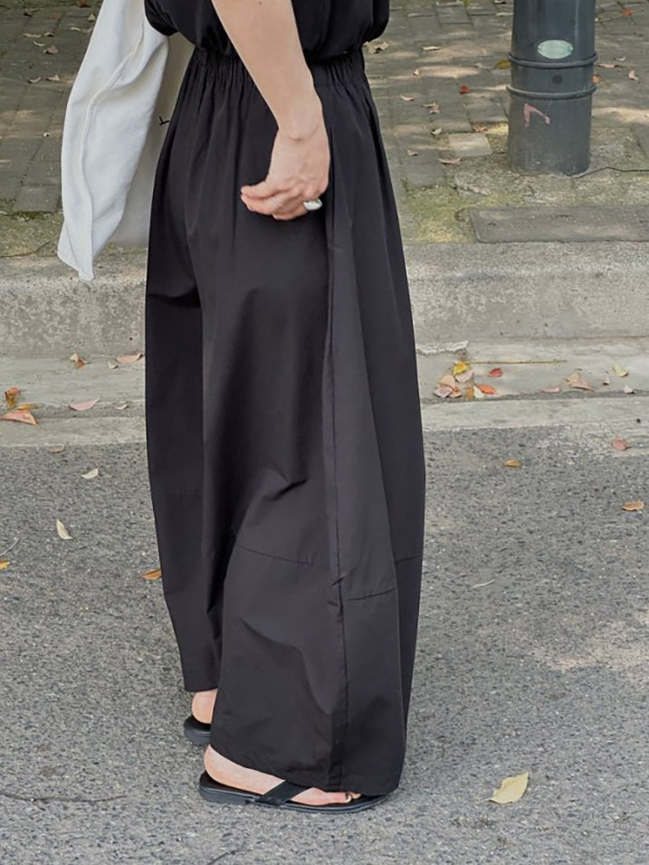 Curved Loose-Fitting Carrot Pants_BDHL7525