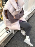 Stand-Collar Down Vest Jacket_BDHL8052