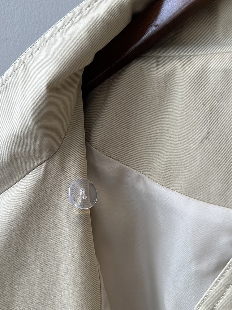 Retro Stand Collar Trench Coat_BDHL7126