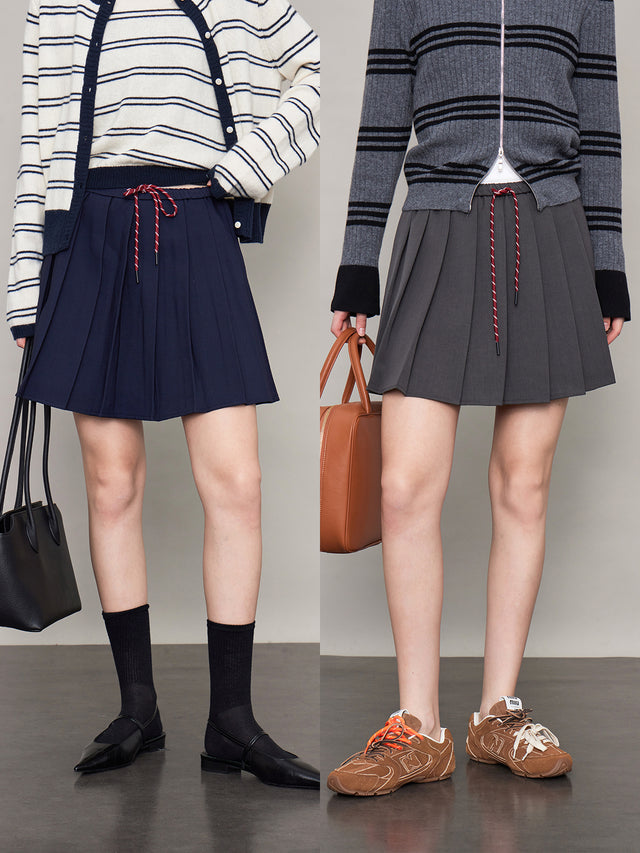 College String Pleated Skirt_BDHL6618