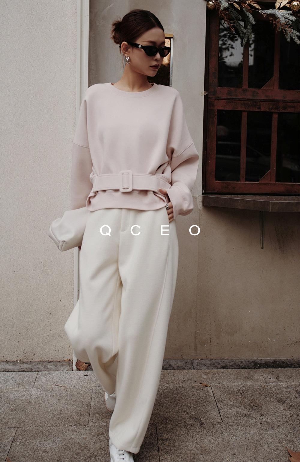 Loose-Fitting Waist Belt Knit_BDHL7149