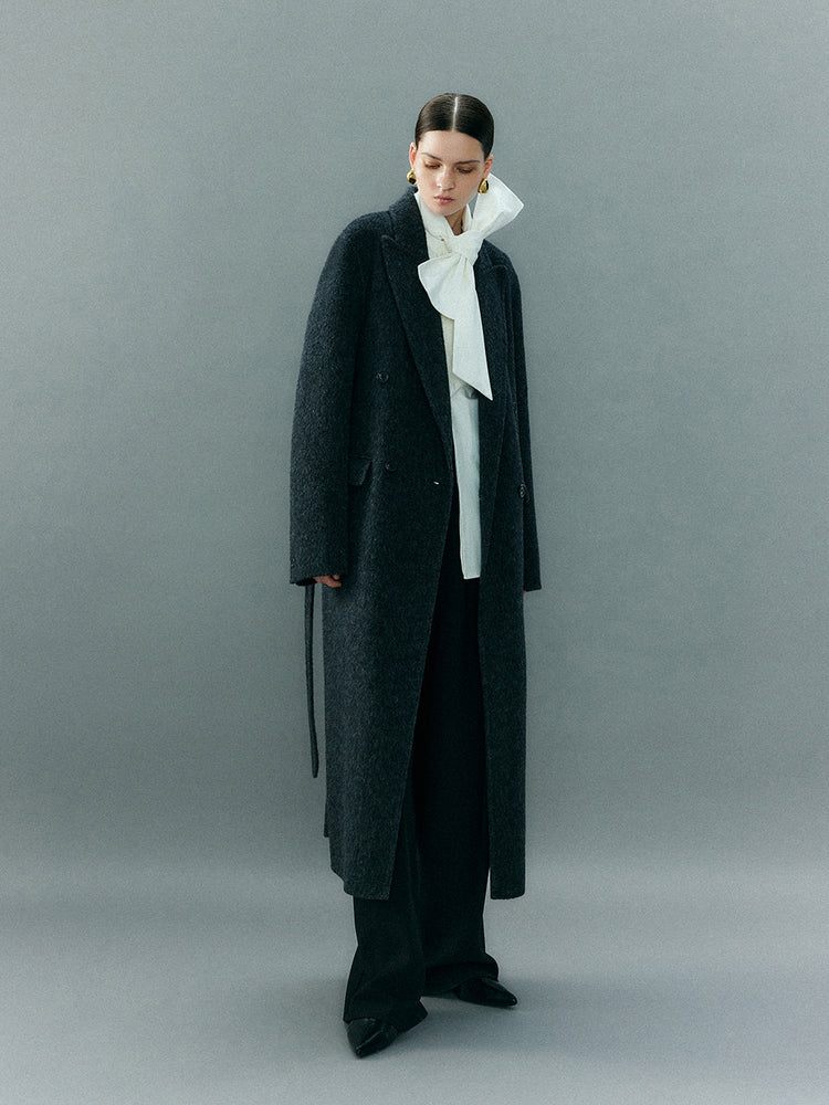 Double-sided minimalist style coat_BDHL5378