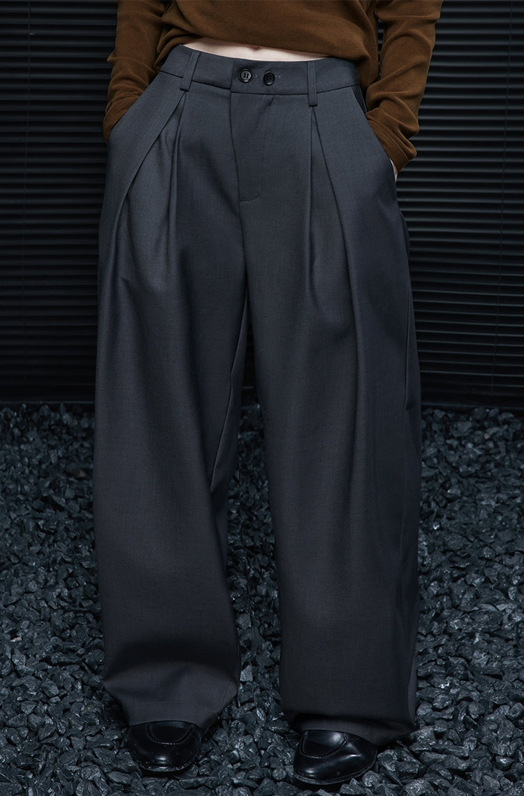 Grey Wide-Leg Pants_BDHL7873