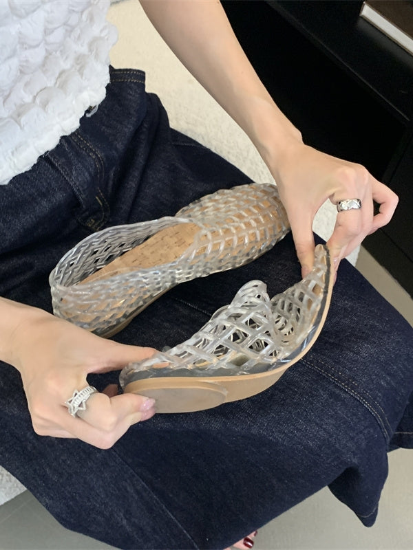 Flat Heel Mesh Shoes_BDHL7452