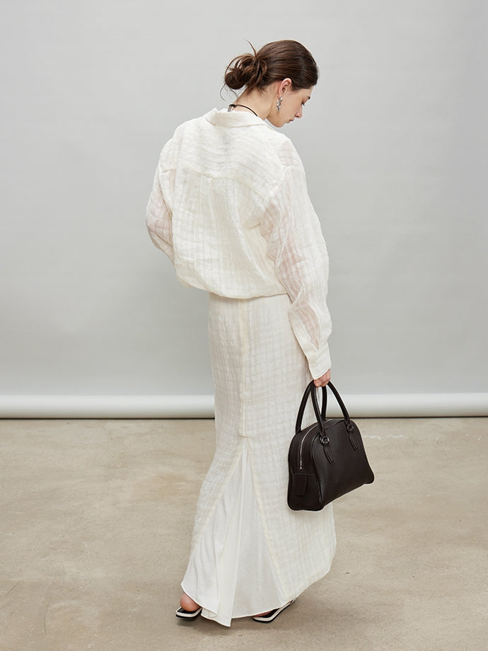 Loose-Fitting Shirt Or Long Straight Skirt_BDHL7193