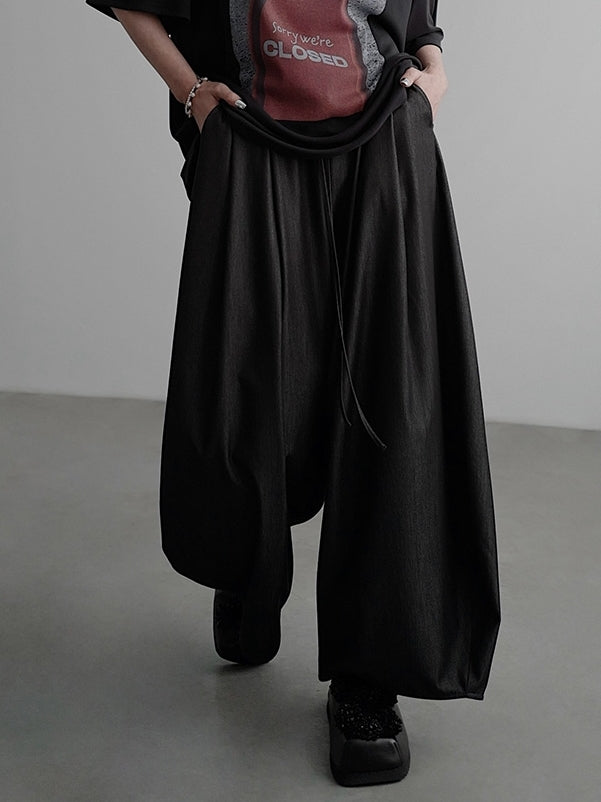 Elastic Waist Gathered Pants_BDHL7587