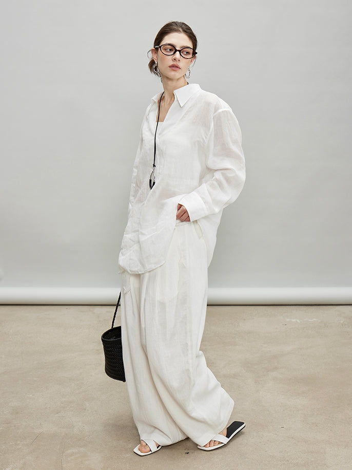 V-Neck Fringe Tops Or Tassel Wide Pants_BDHL7192