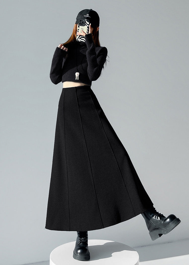 Slimming A-Line Maxi Skirt_BDHL8035