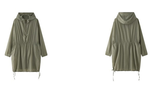 Drawstring Hooded Dress_BDHL6536