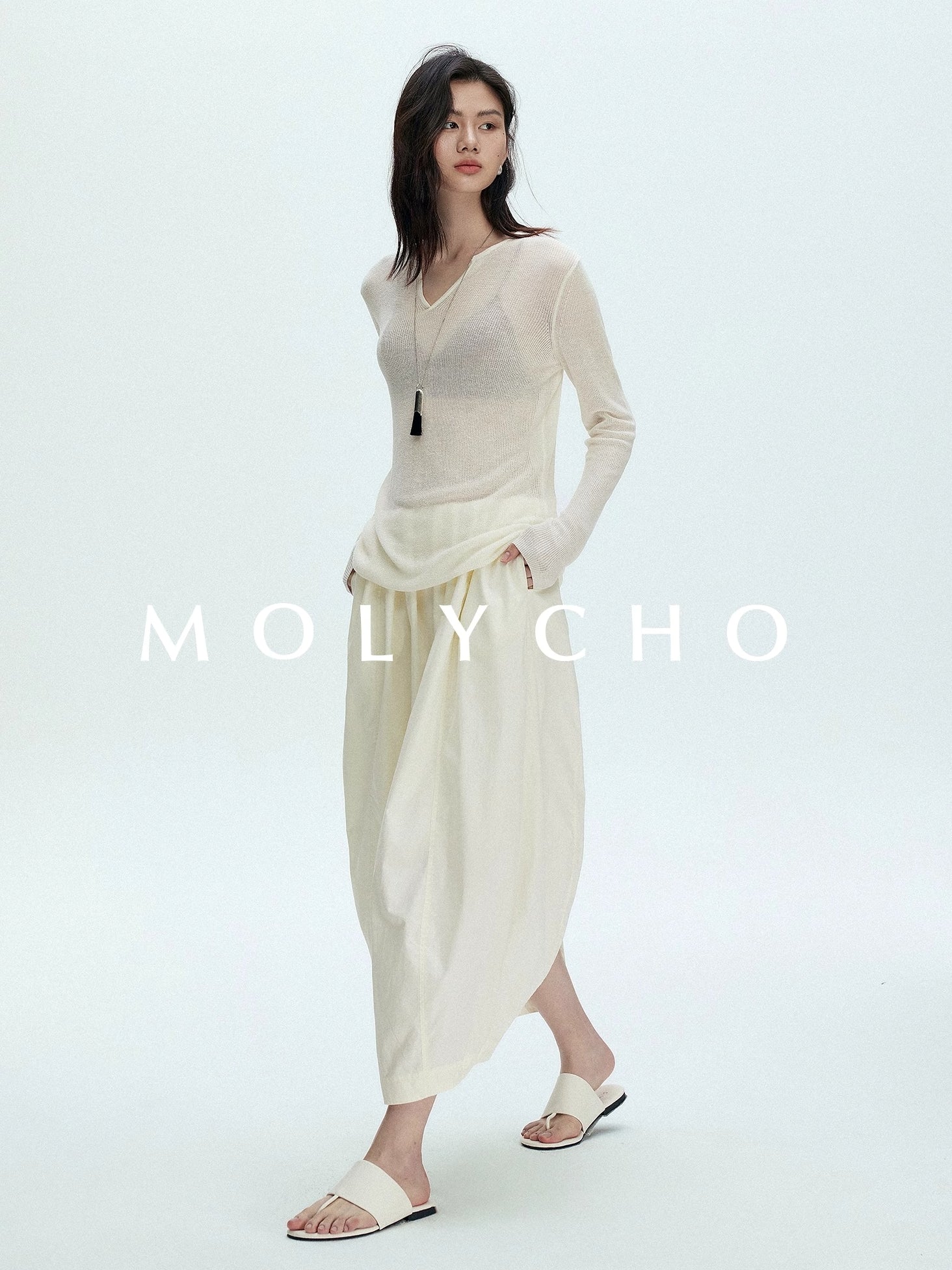 Flower Bad Long Skirt_BDHL7386