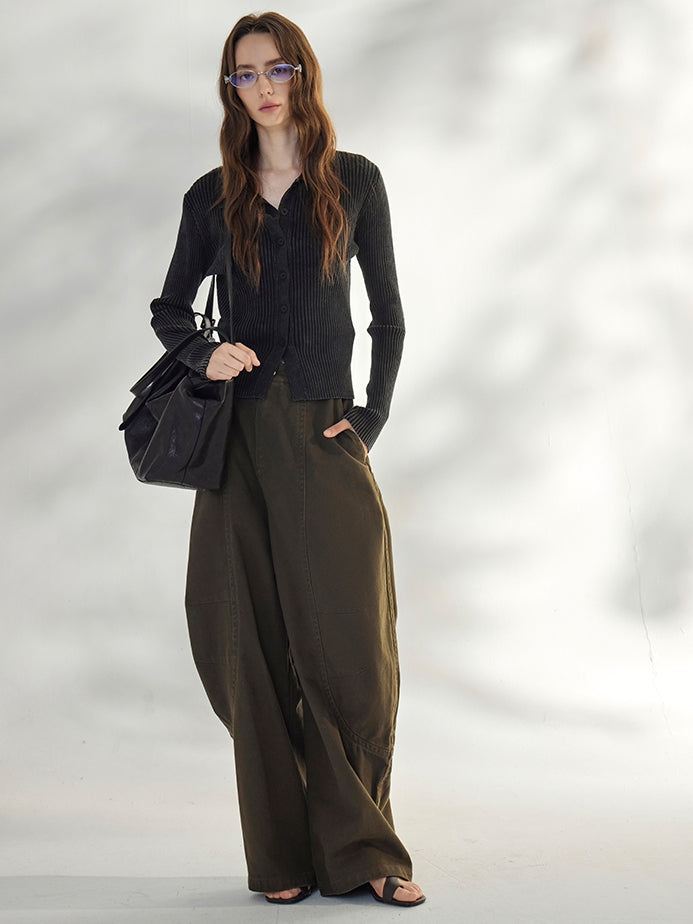 Lapel Knit Cardigan Jacket_BDHL7668
