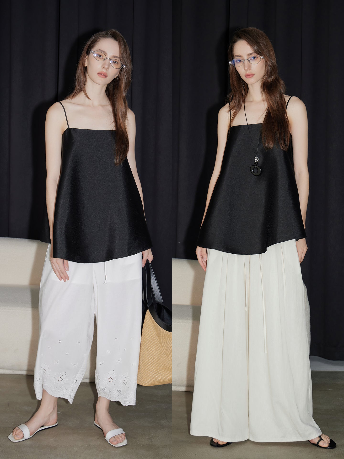 Shiny Tube Top Camisole_BDHL7601