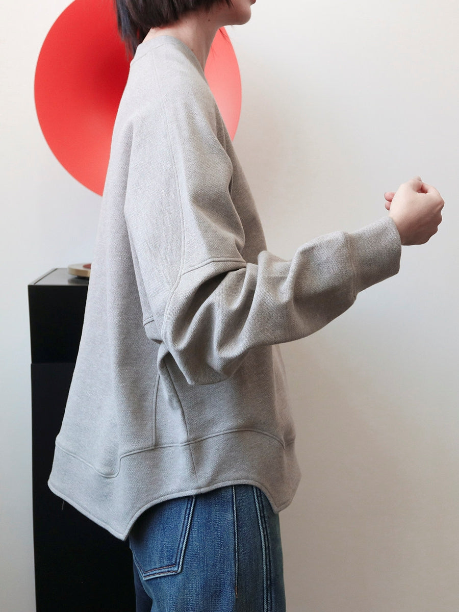 Hem-Cut Design Sweatshirt_BDHL8104