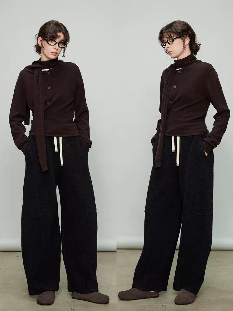 Relaxed Elastic-Waist Wide Pants_BDHL6918