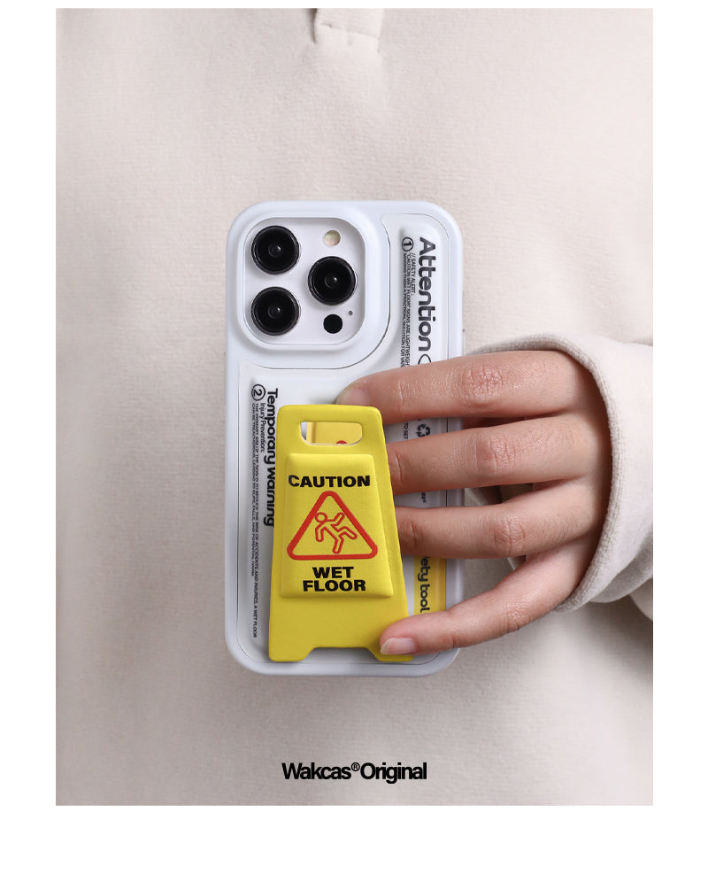 Caution Wet Floor iPhone Case_HL3274 – HELROUS
