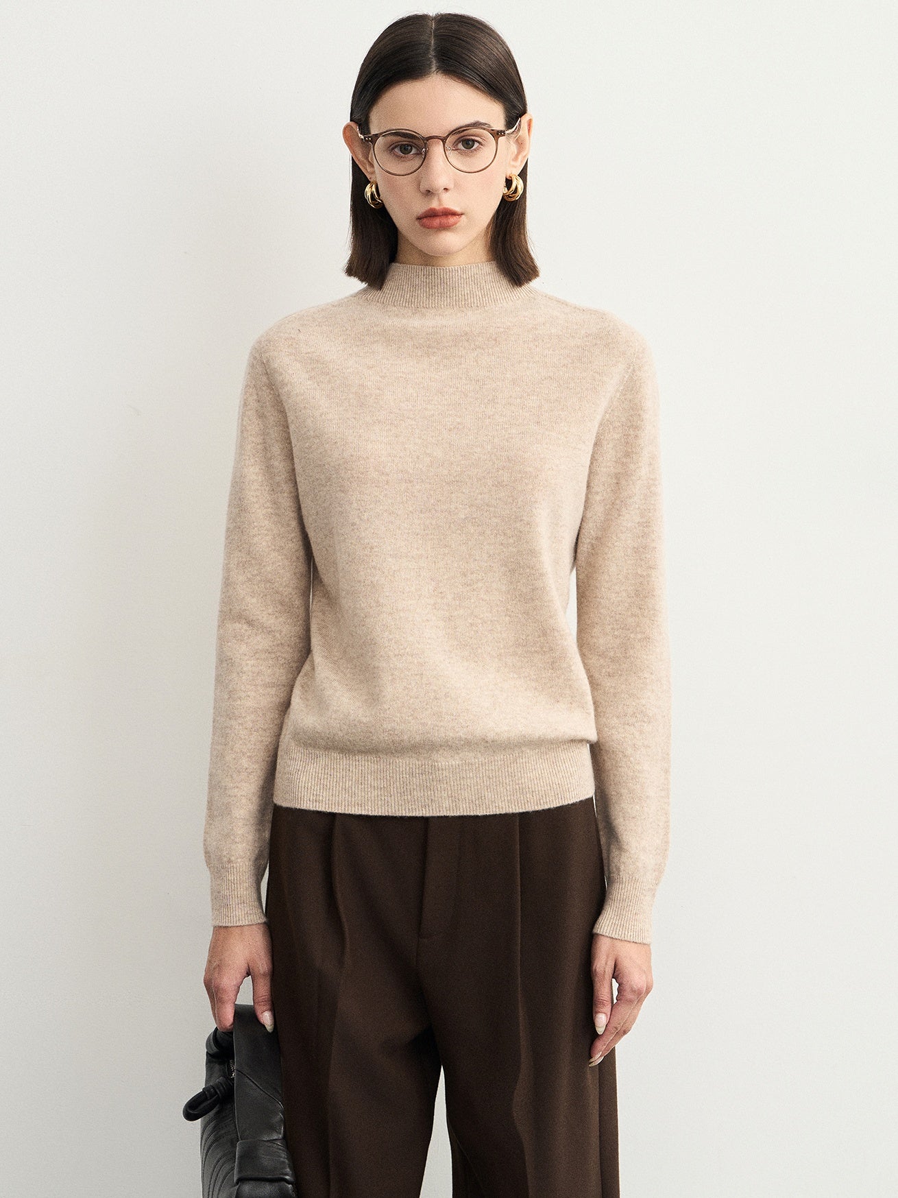 Half-Turtleneck Ribbed Knit_BDHL6543