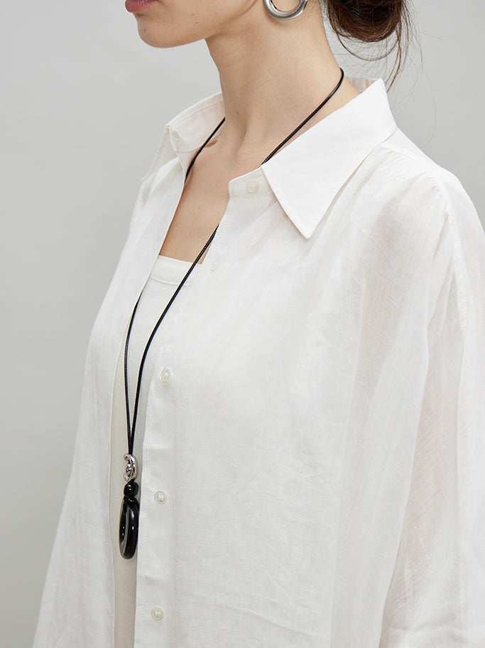 Slightly Transparent Wide Shirt_BDHL7199
