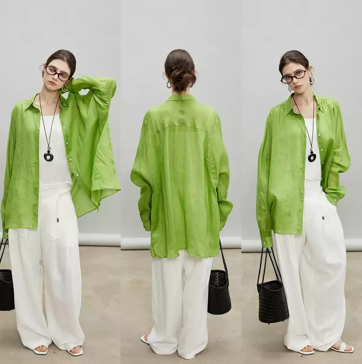 Slightly Transparent Wide Shirt_BDHL7199