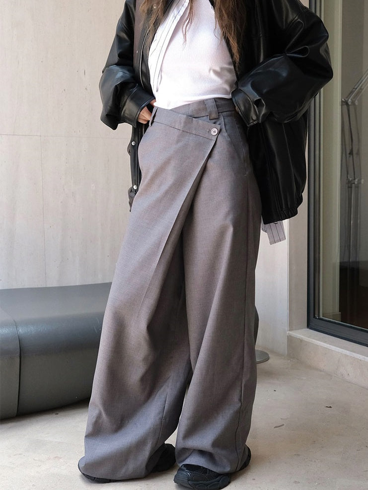 Slanted Loose Wide-Leg Pants_BDHL6535