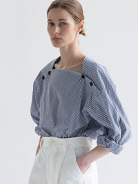 Drop-Shoulder Button Shirt_BDHL6473