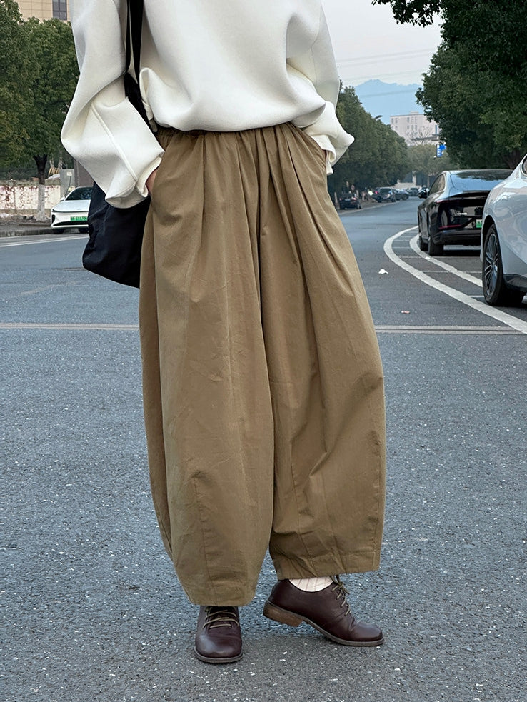 Tucked Balloon Pants_BDHL8152