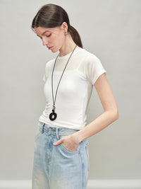 Reverse Stitch Slim Tops_BDHL7286