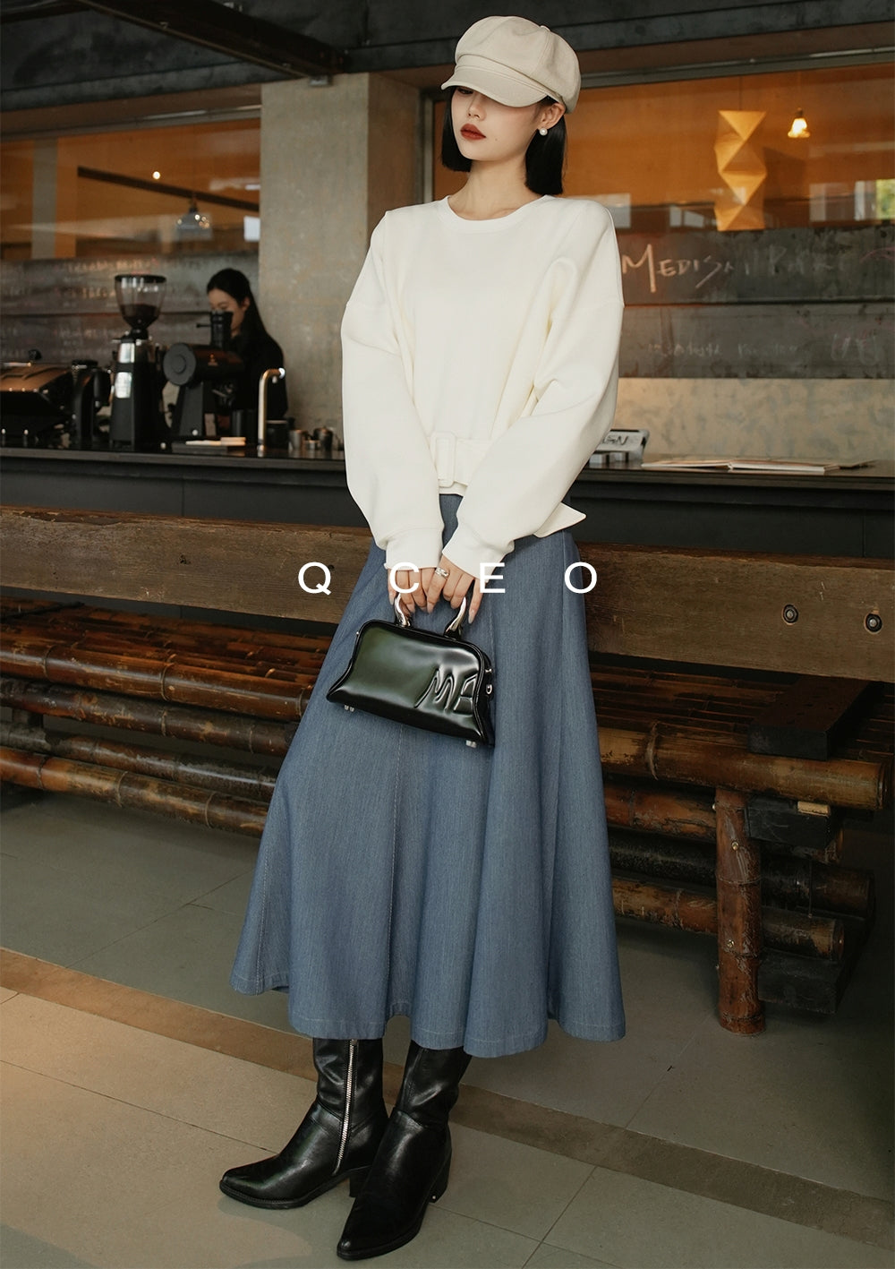 Loose-Fitting Waist Belt Knit_BDHL7149