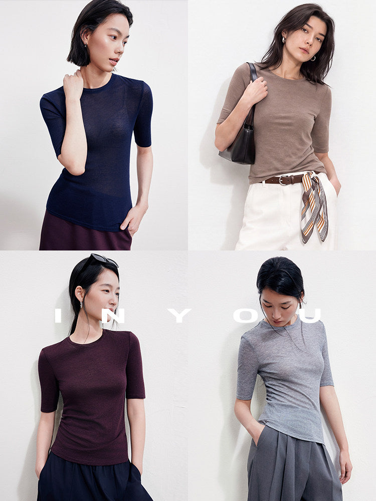 Crew-Neck Knit Top_BDHL8395